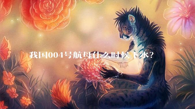我国004号航母什么时候下水？