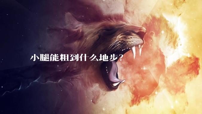 小腿能粗到什么地步？